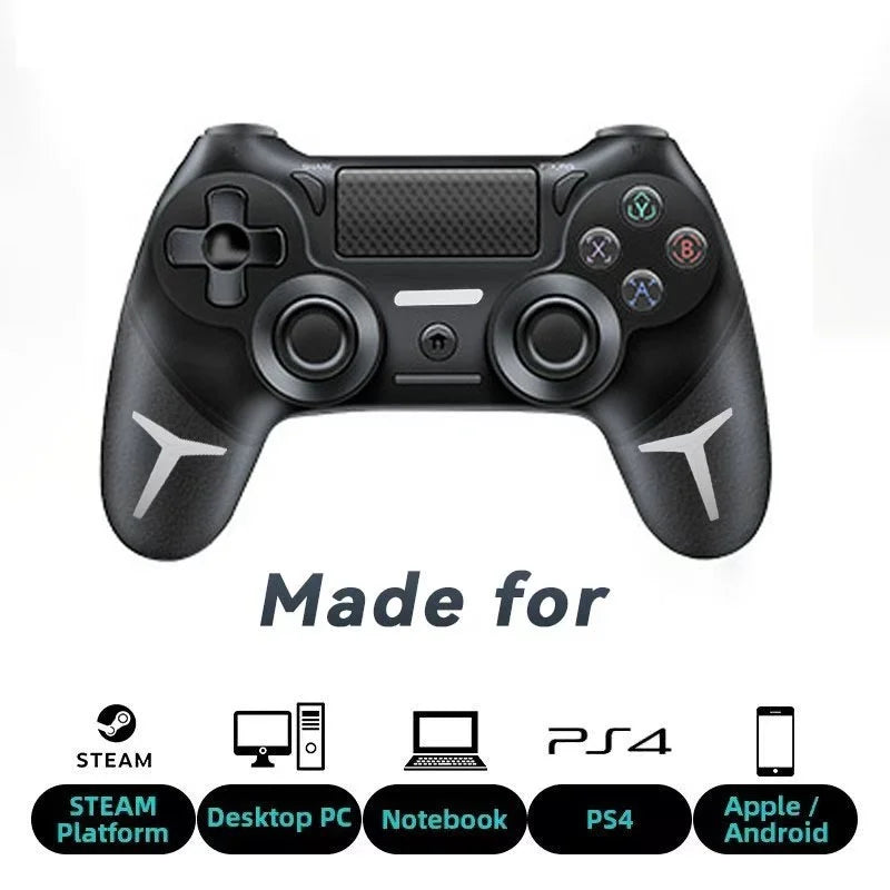 Wireless Gamepad with Six Axis Gyroscope Bluetooth Game Controller For PS4 PS3 Console Wins 7 8 10 Dual Vibration PC Joystick